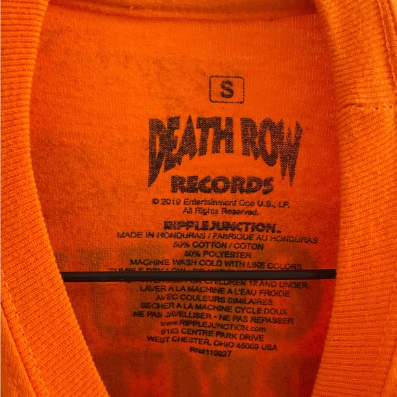 Death Row Records distressed orange LA corrections long sleeve tee - Picture 5 of 5